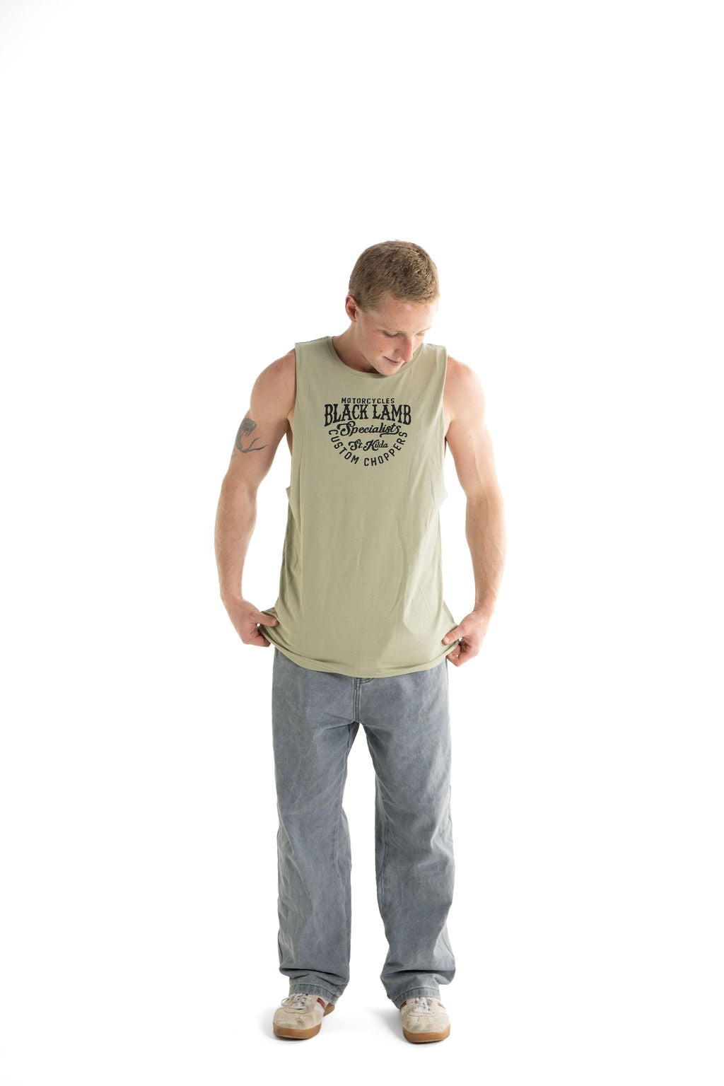 Custom Choppers Brown Tank Top