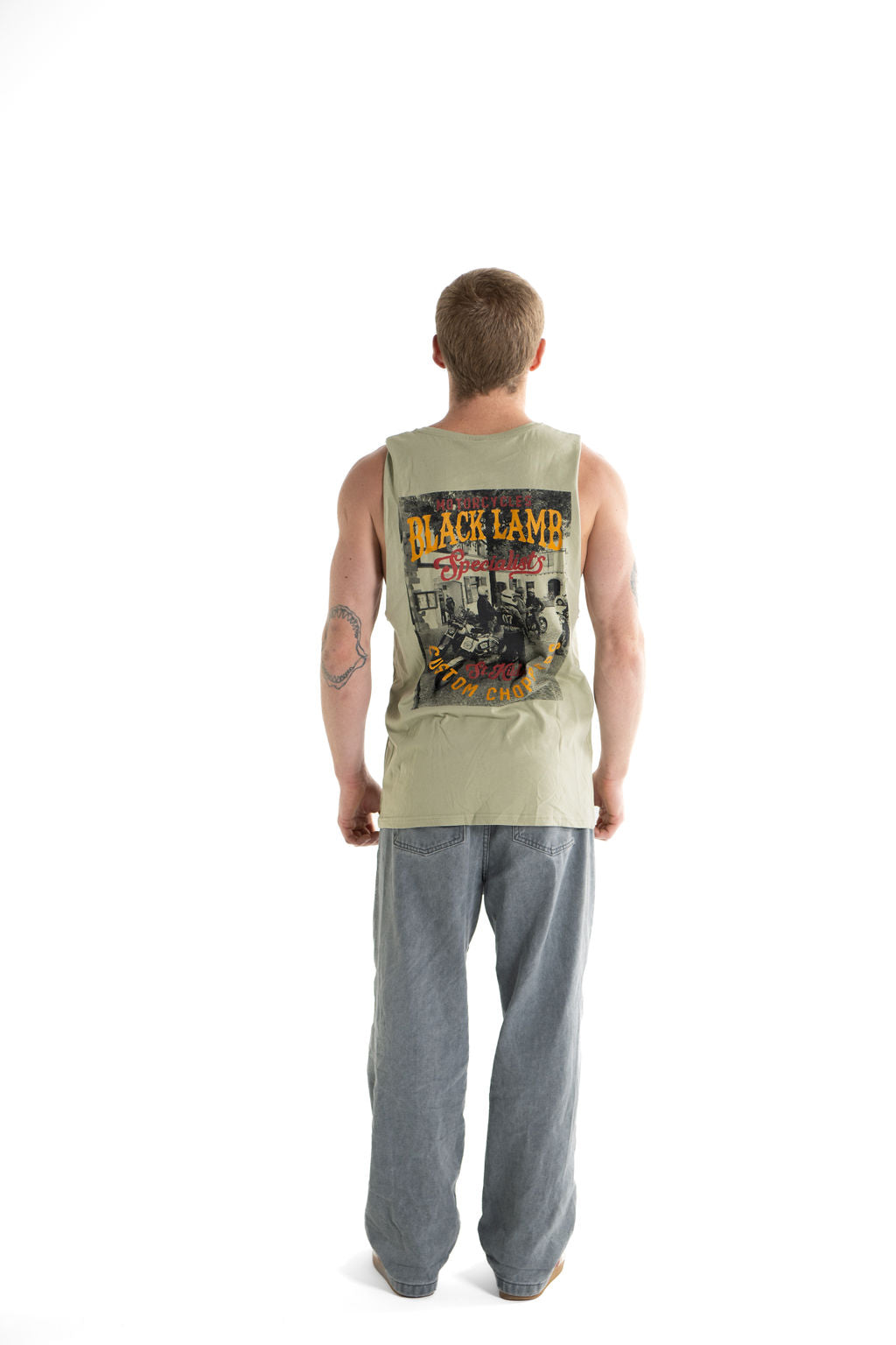 Custom Choppers Brown Tank Top