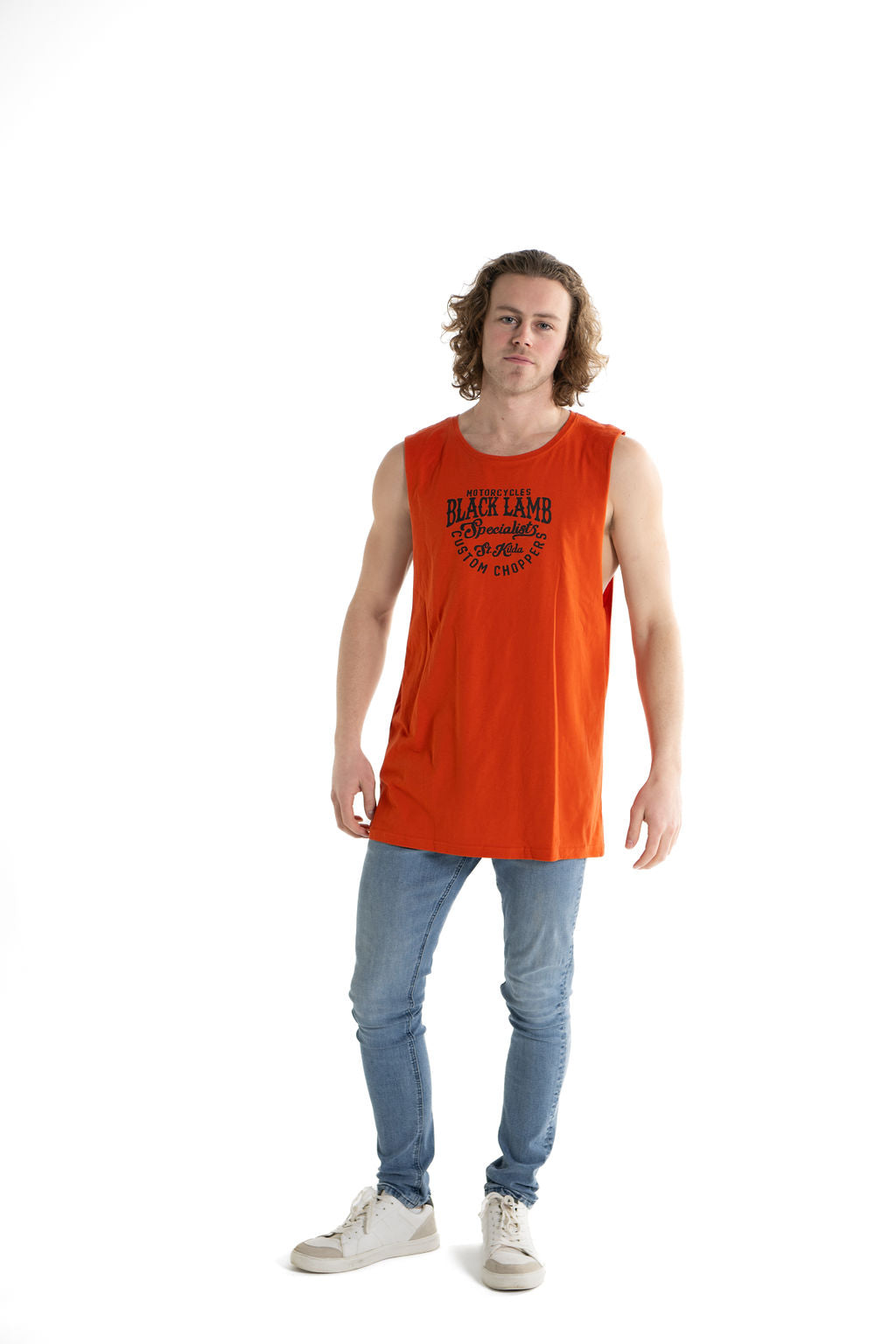 Custom Choppers Orange Tank Top