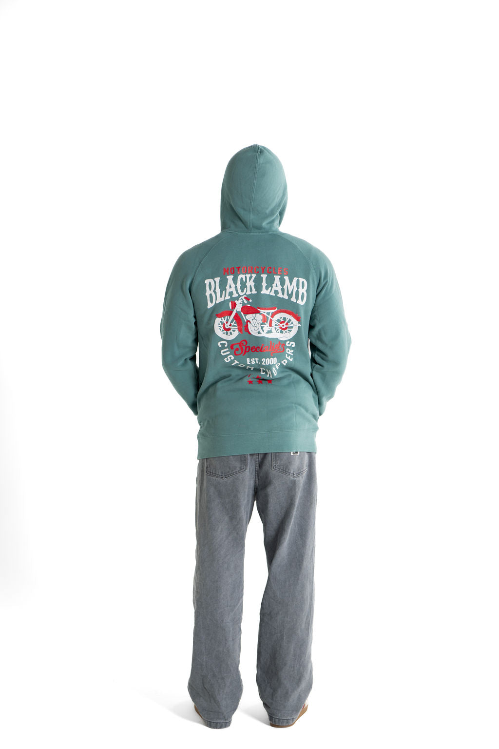 Custom Choppers Faded Hood Teal