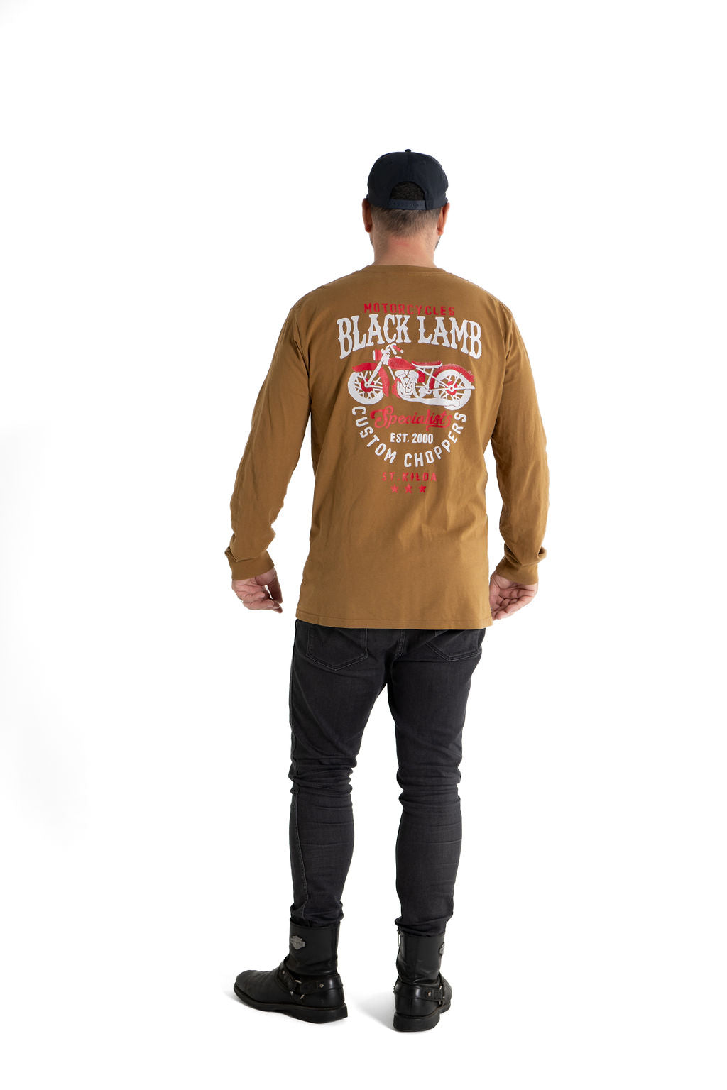 Custom Chopper Camel Long Tee