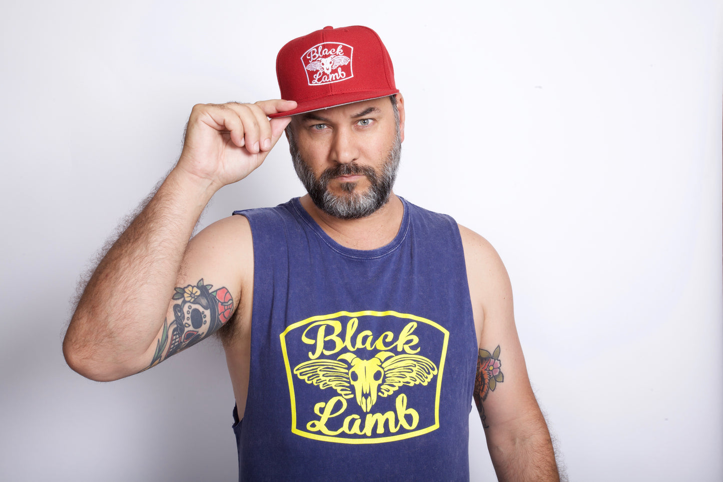 Stonewash Blue Yellow Print