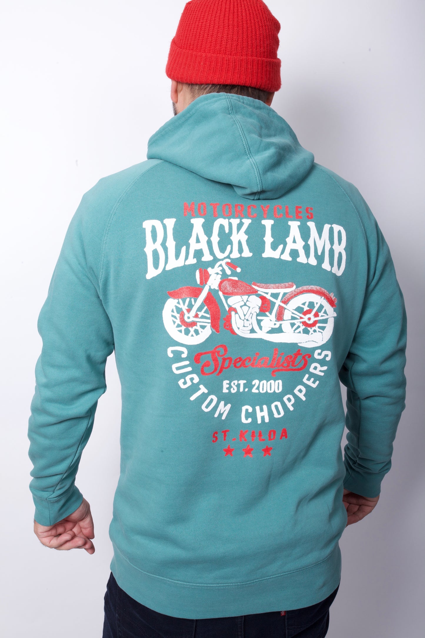 Custom Choppers Faded Hood Teal
