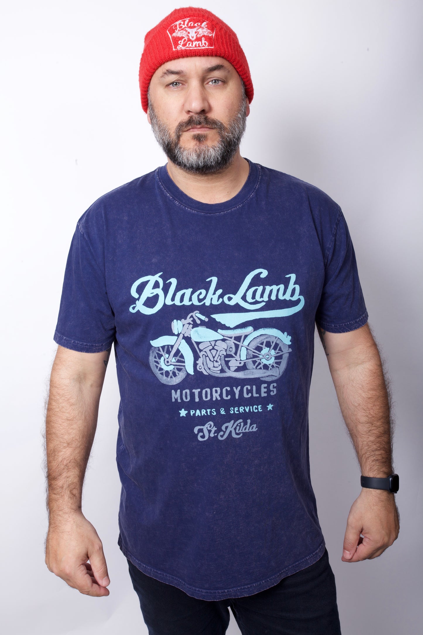 Motorcycles Blue Stone wash T