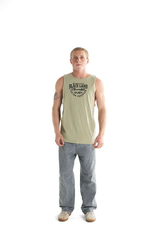 Custom Choppers Brown Tank Top
