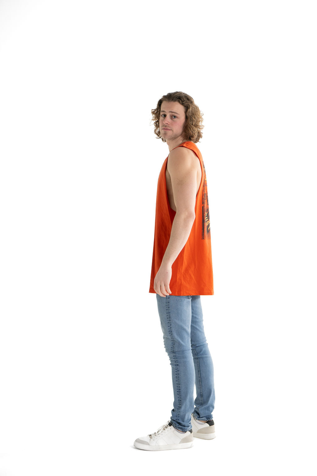 Custom Choppers Orange Tank Top