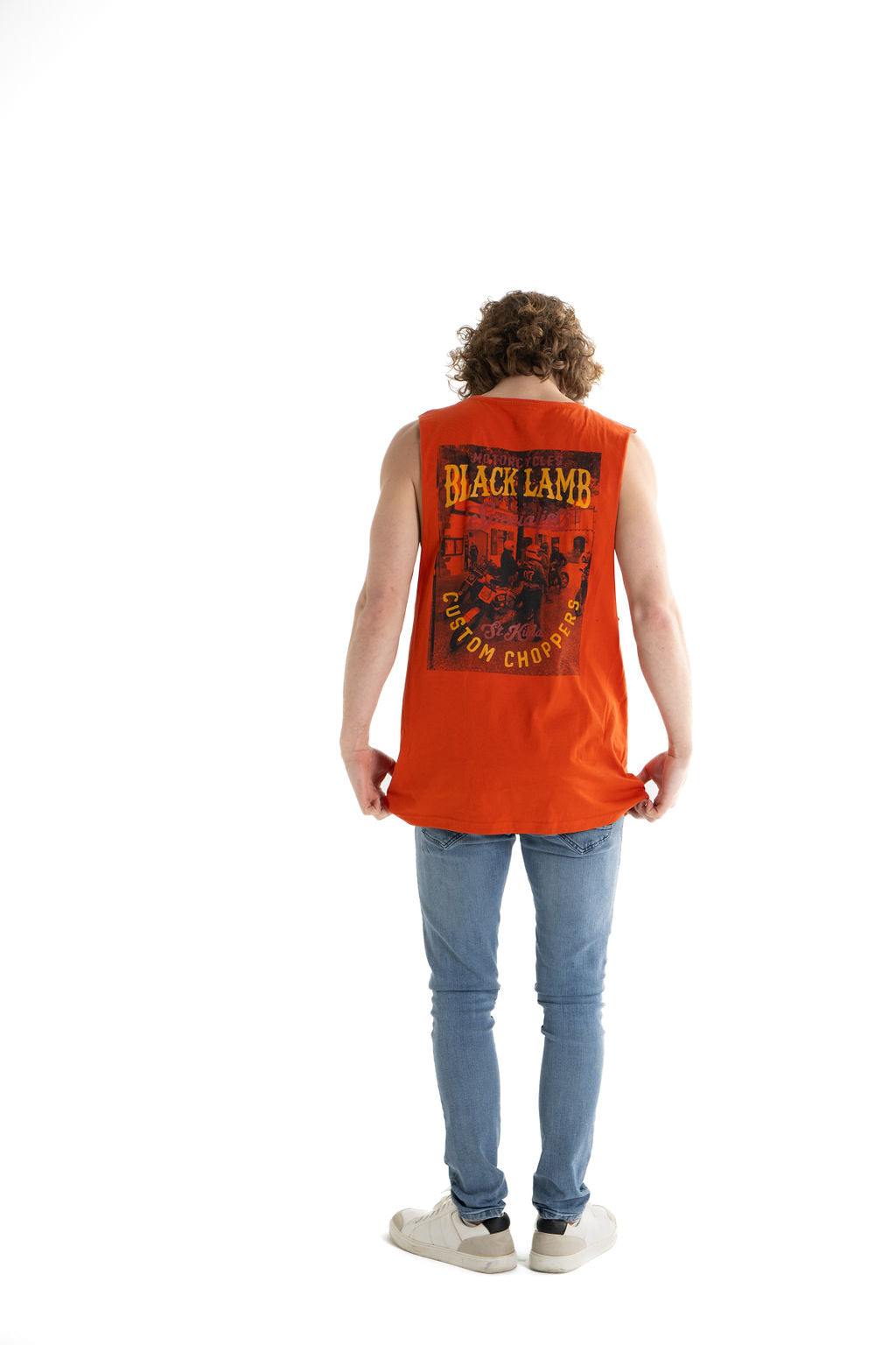 Custom Choppers Orange Tank Top