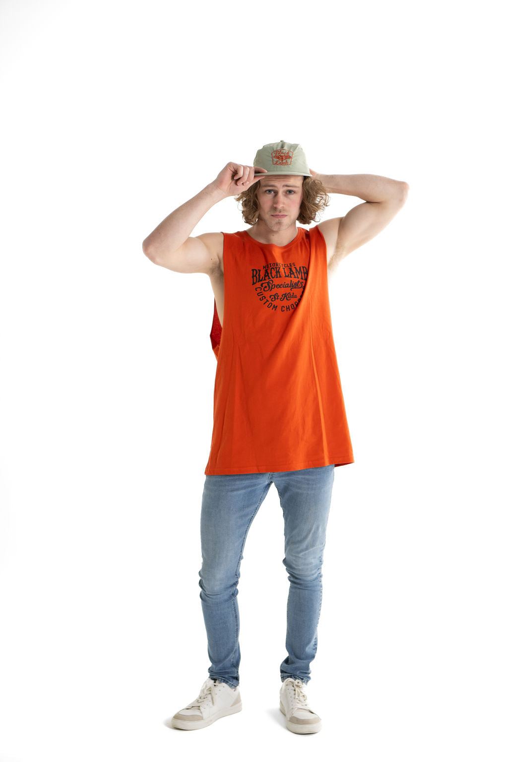 Custom Choppers Orange Tank Top