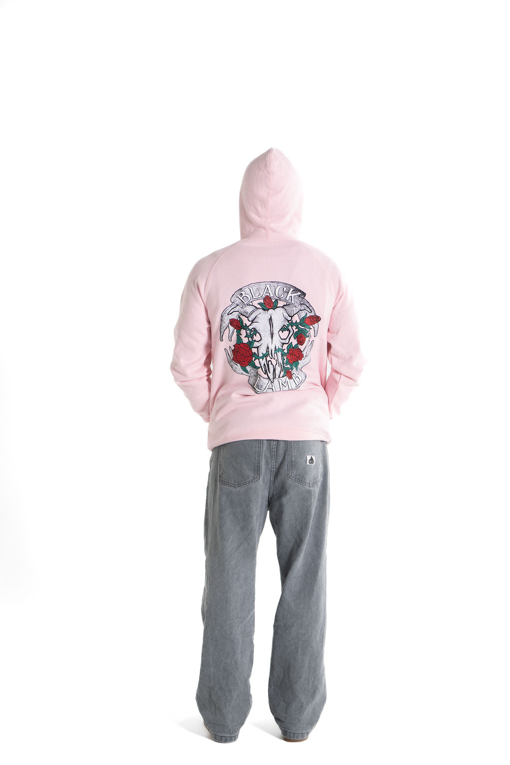 Skull Roses Supply Hoodie Pink