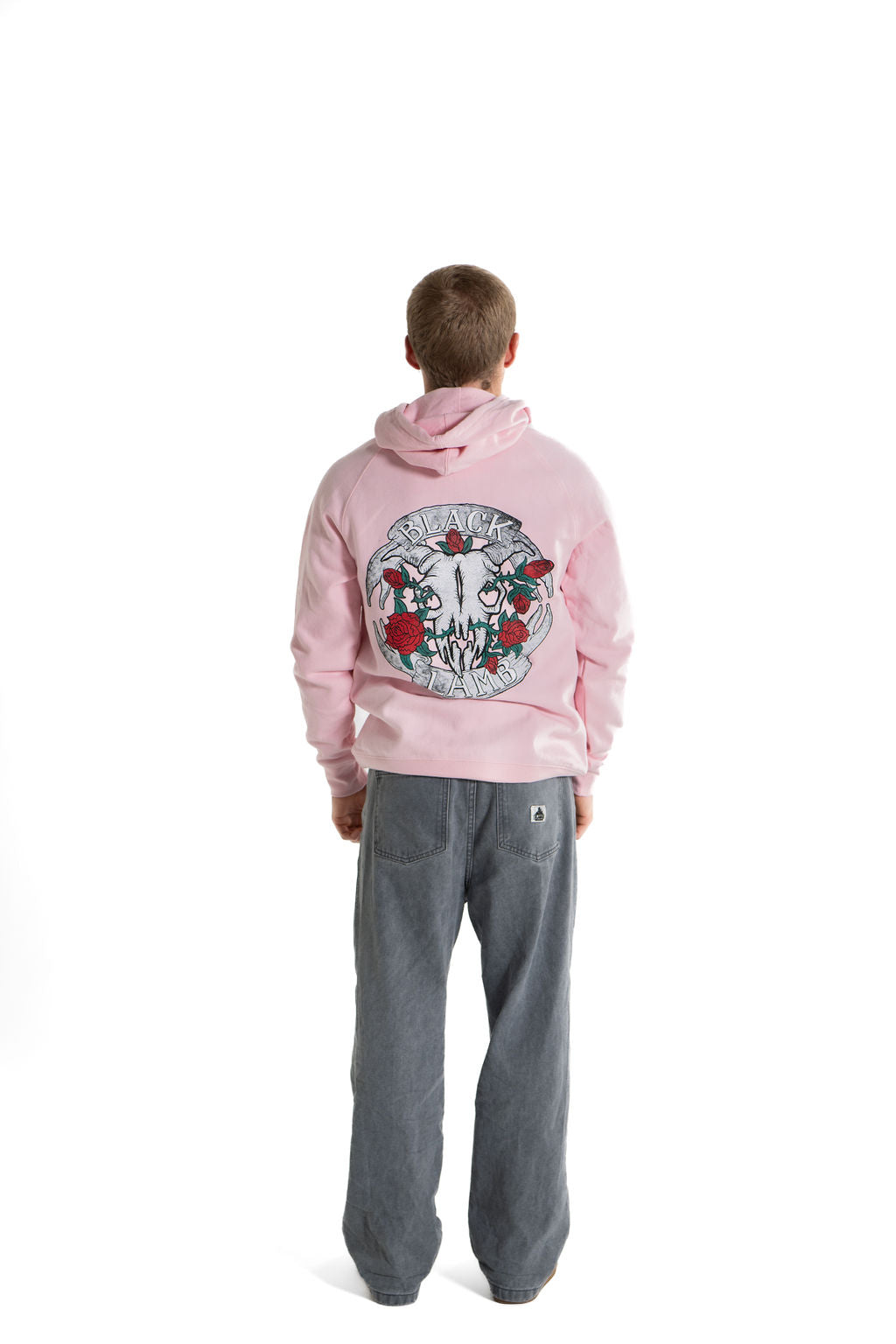 Skull Roses Supply Hoodie Pink