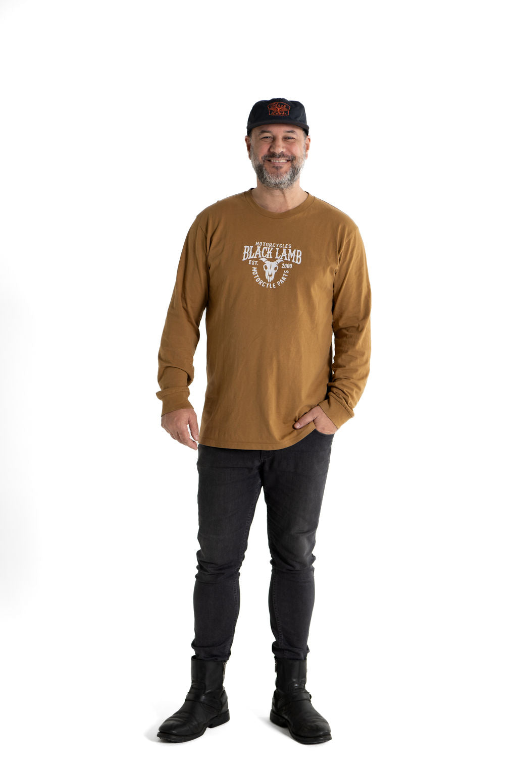 Custom Chopper Camel Long Tee