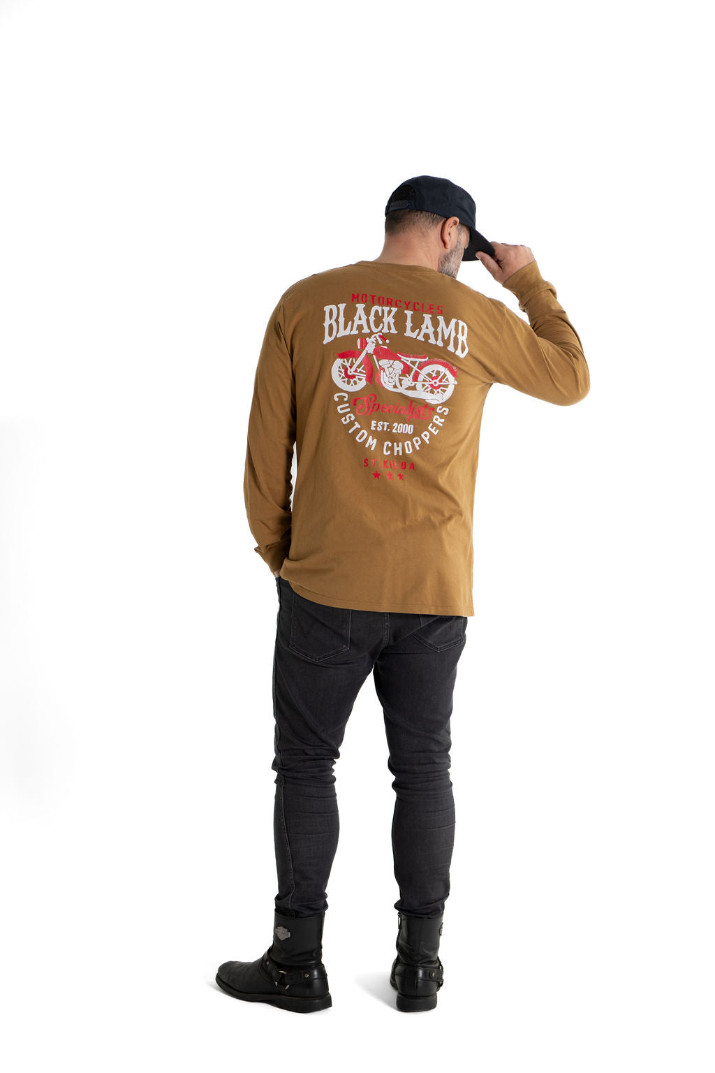 Custom Chopper Camel Long Tee
