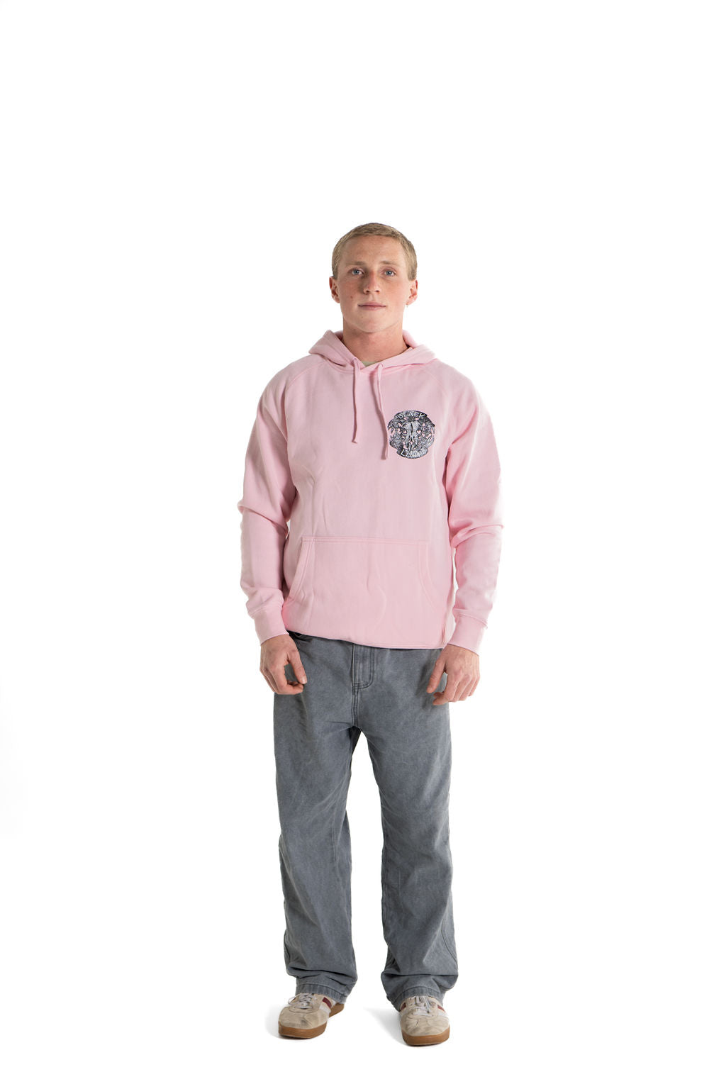 Skull Roses Supply Hoodie Pink