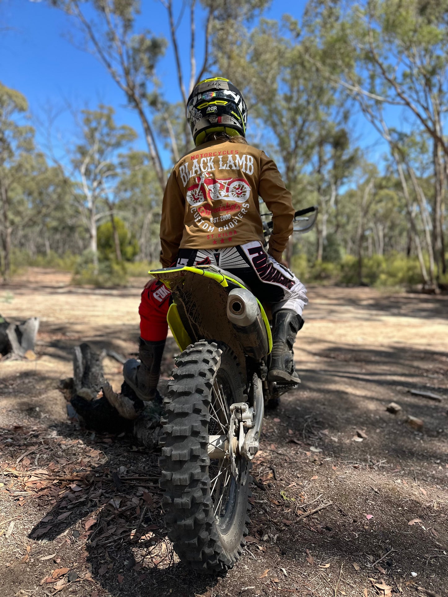 Custom Chopper Camel Long Tee