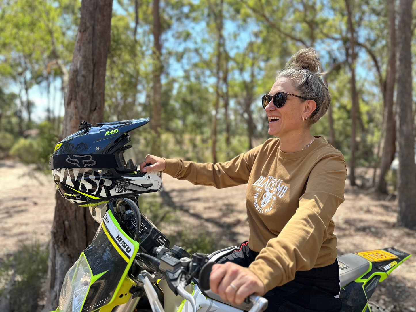 Custom Chopper Camel Long Tee