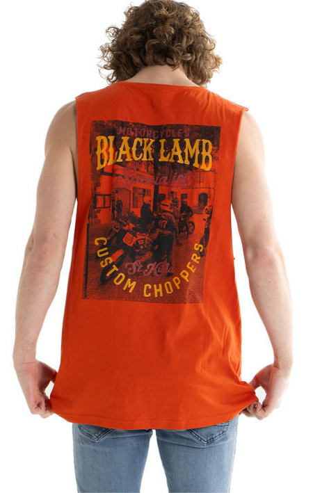 Custom Choppers Orange Tank Top