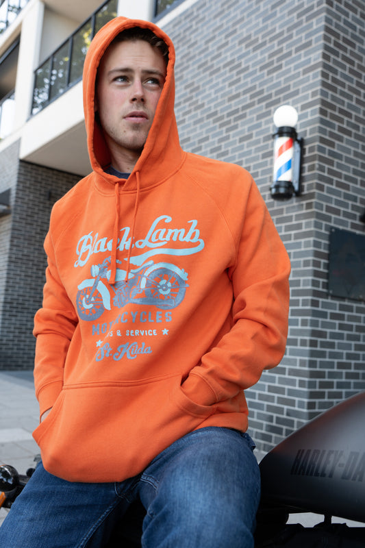 Motorcycles Hoodie Orange