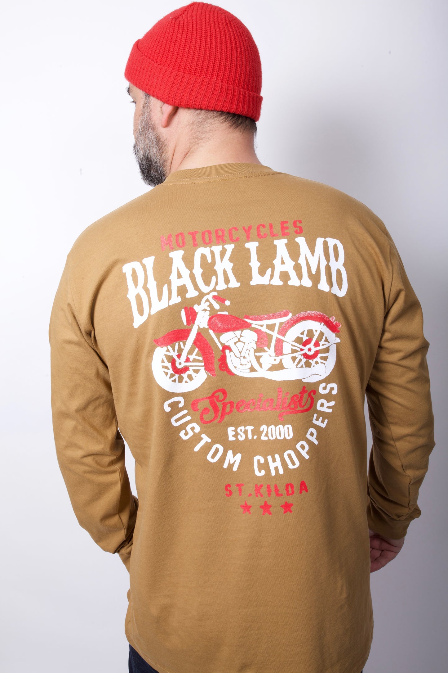 Custom Chopper Camel Long Tee