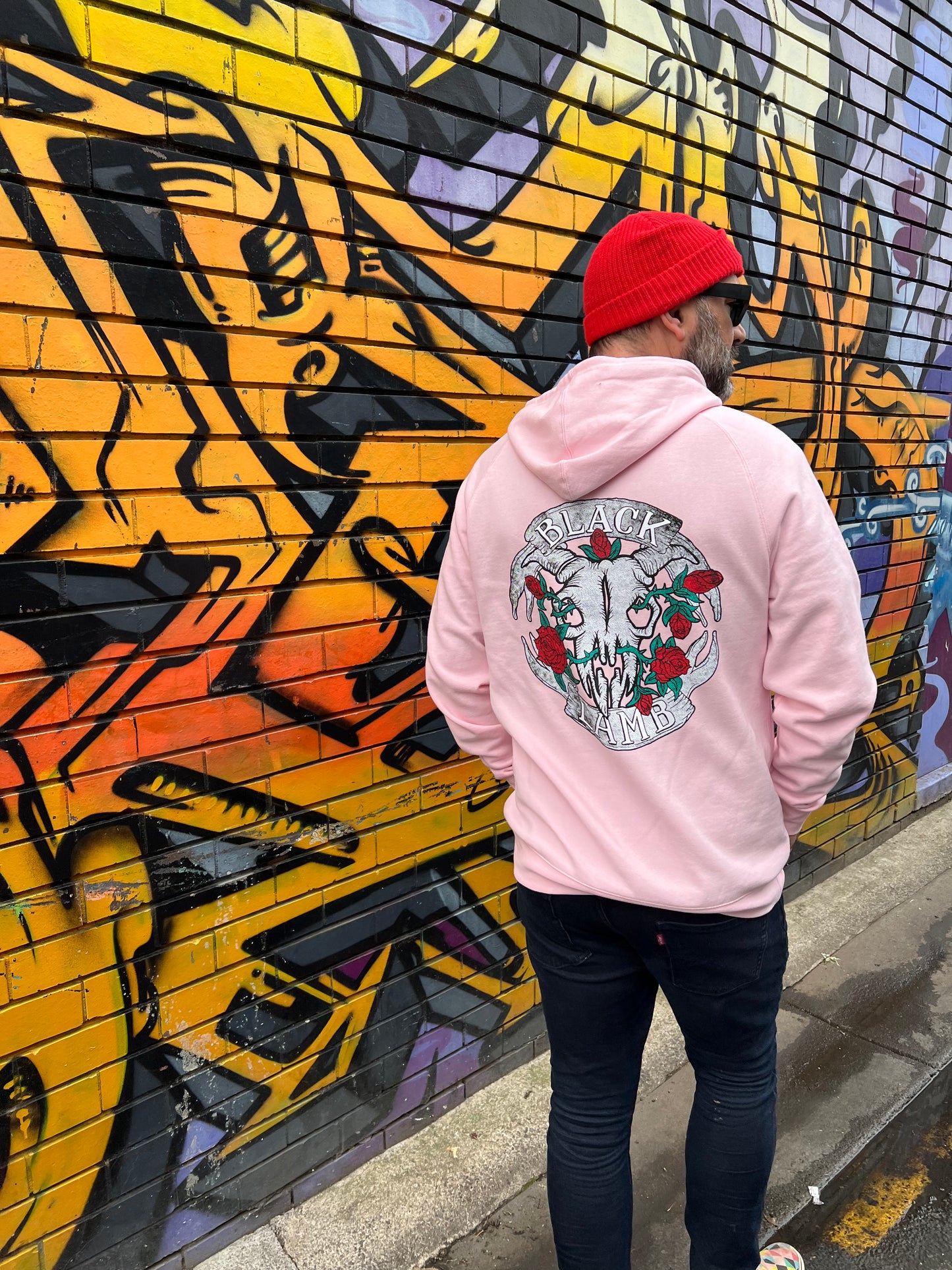 Skull Roses Supply Hoodie Pink
