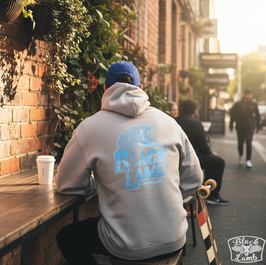 Grey Hoodie Australia Print